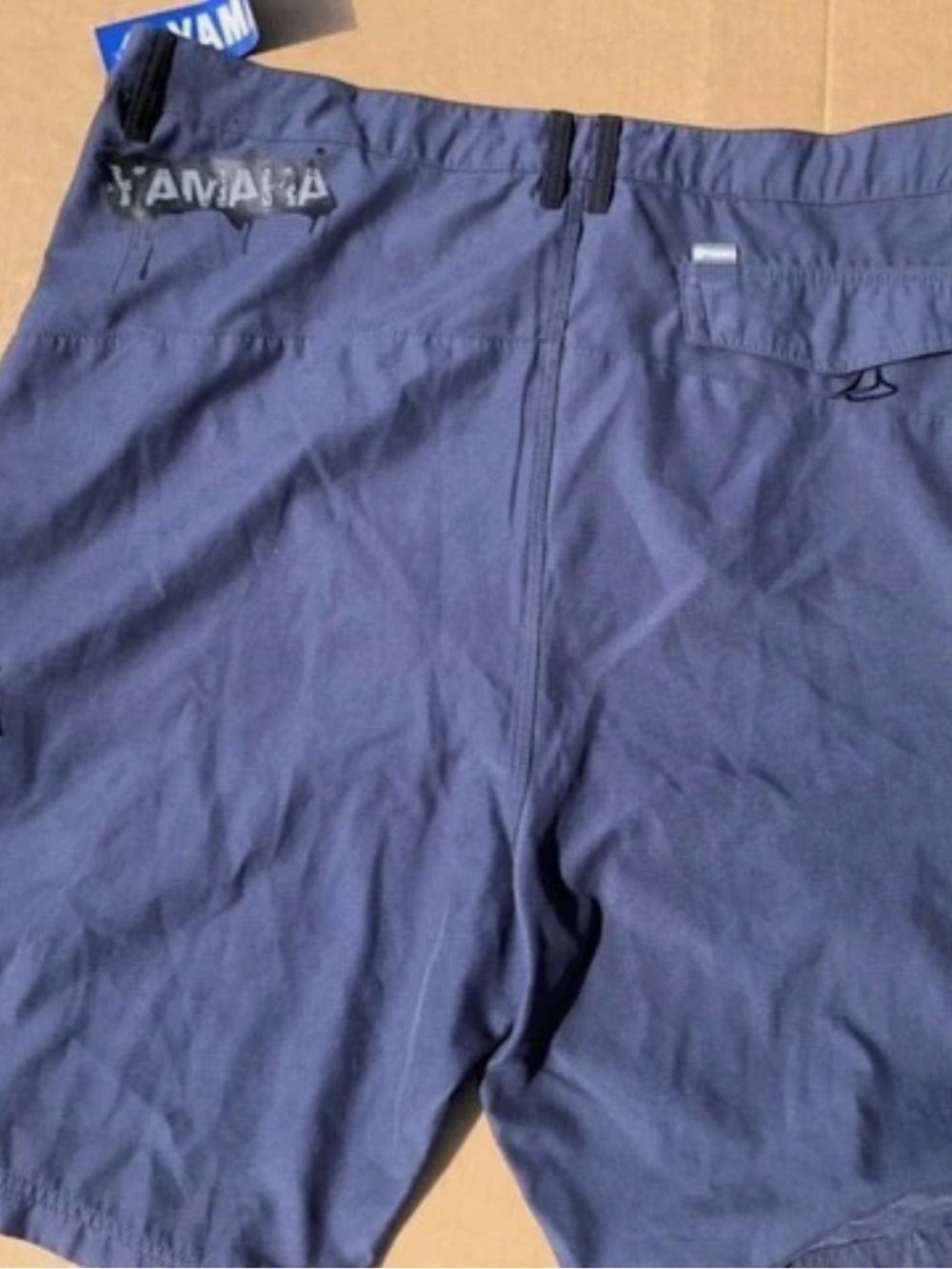 Yamaha Men's (34 or 40) Dark Blue Board Athletic Flat Front Shorts